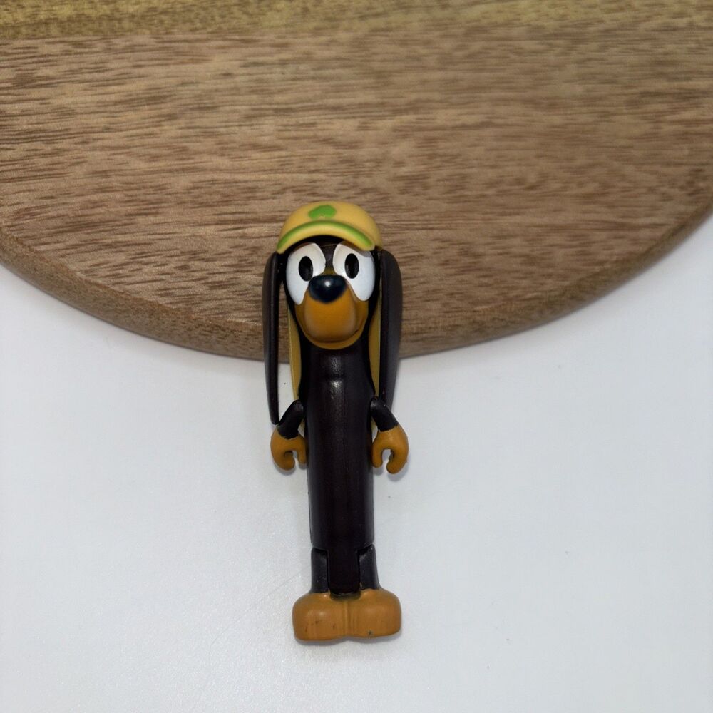 Rare Bluey and Friends Snickers The Weiner Dog Replacement Figure 2.5" Toy